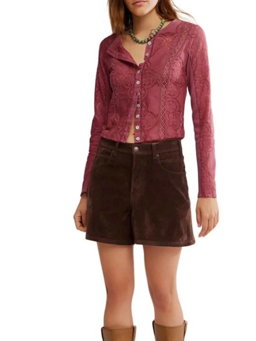 FREE PEOPLE JAE CRUSHED BERRY TOP